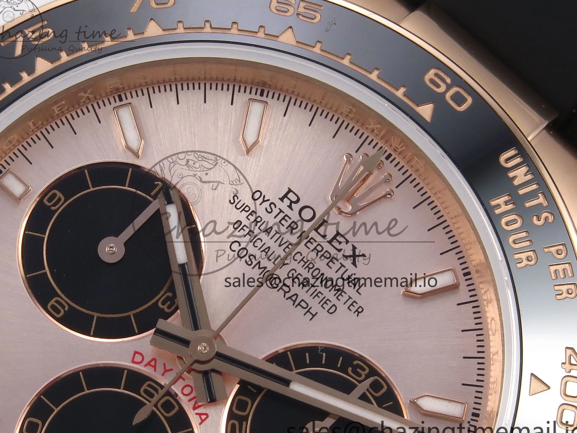 1:1 V6（Gain Dial SH4131 on Oysterflex Daytona RG 126515 Best Strap Weight） Black QF Edition 0524